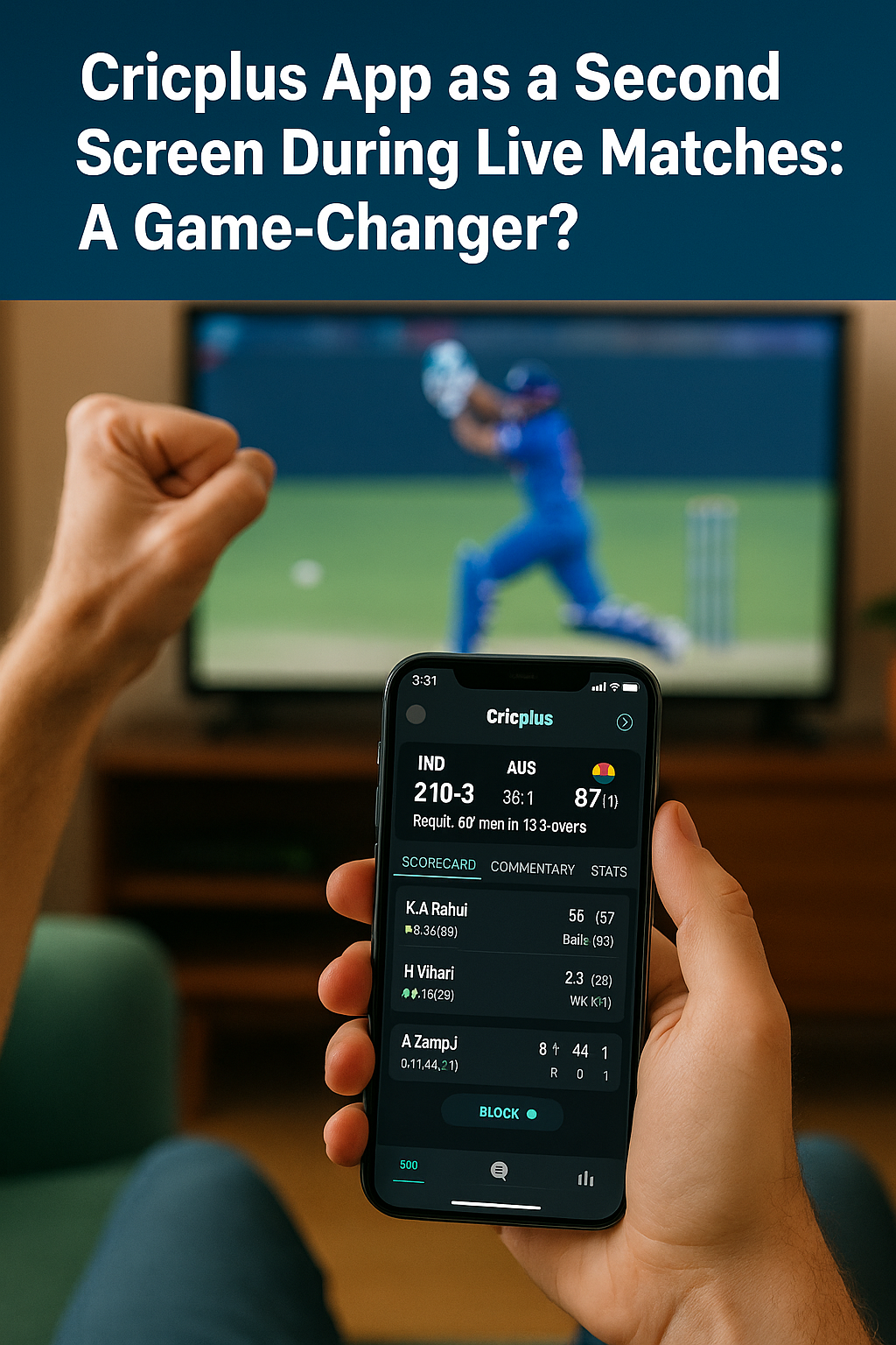 Cricplus App as a Second Screen During Live Matches: A Game-Changer?